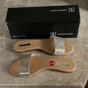 INC International Concepts Women's Glittering Sandals 8M